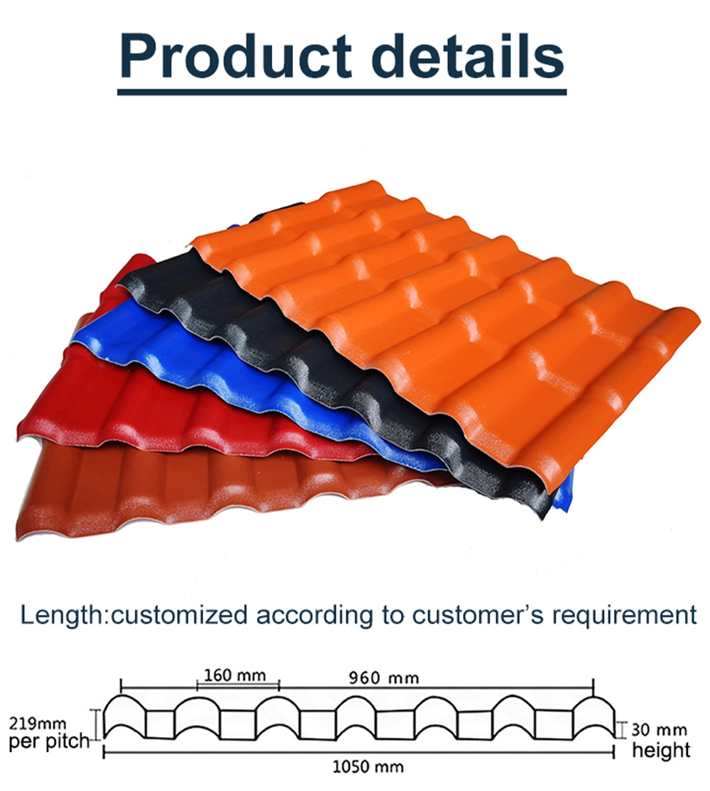 Spanish Roofing Accessories Endcap of Main Ridge Tile Tilted Ridge Tile Synthetic Resin Roofing