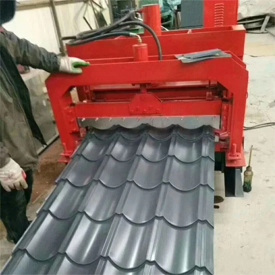 Panel de acero inoxidable de 720 mm que hace la máquina formadora de rollos de tejas para pisos de placas de acero galvanizado