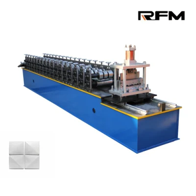 Máquina formadora de rollos para perfilado de láminas para techos con costura alzada