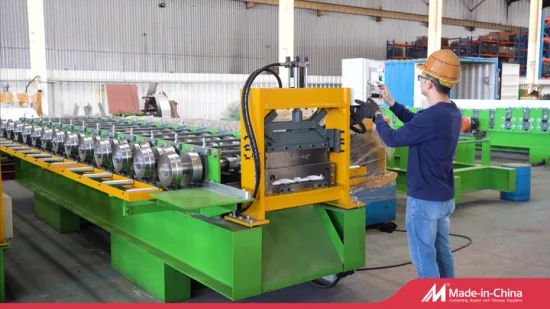 Máquina formadora de rollos de panel para techos Ibr de hoja de costura permanente portátil