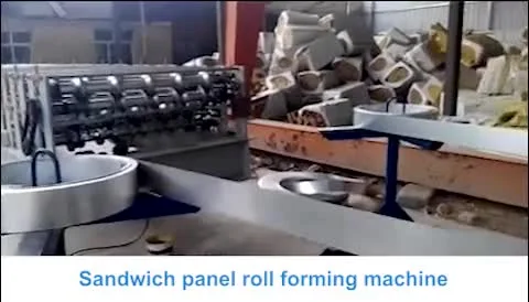 Máquina formadora de rollos de panel sándwich de láminas en frío de EPS PU